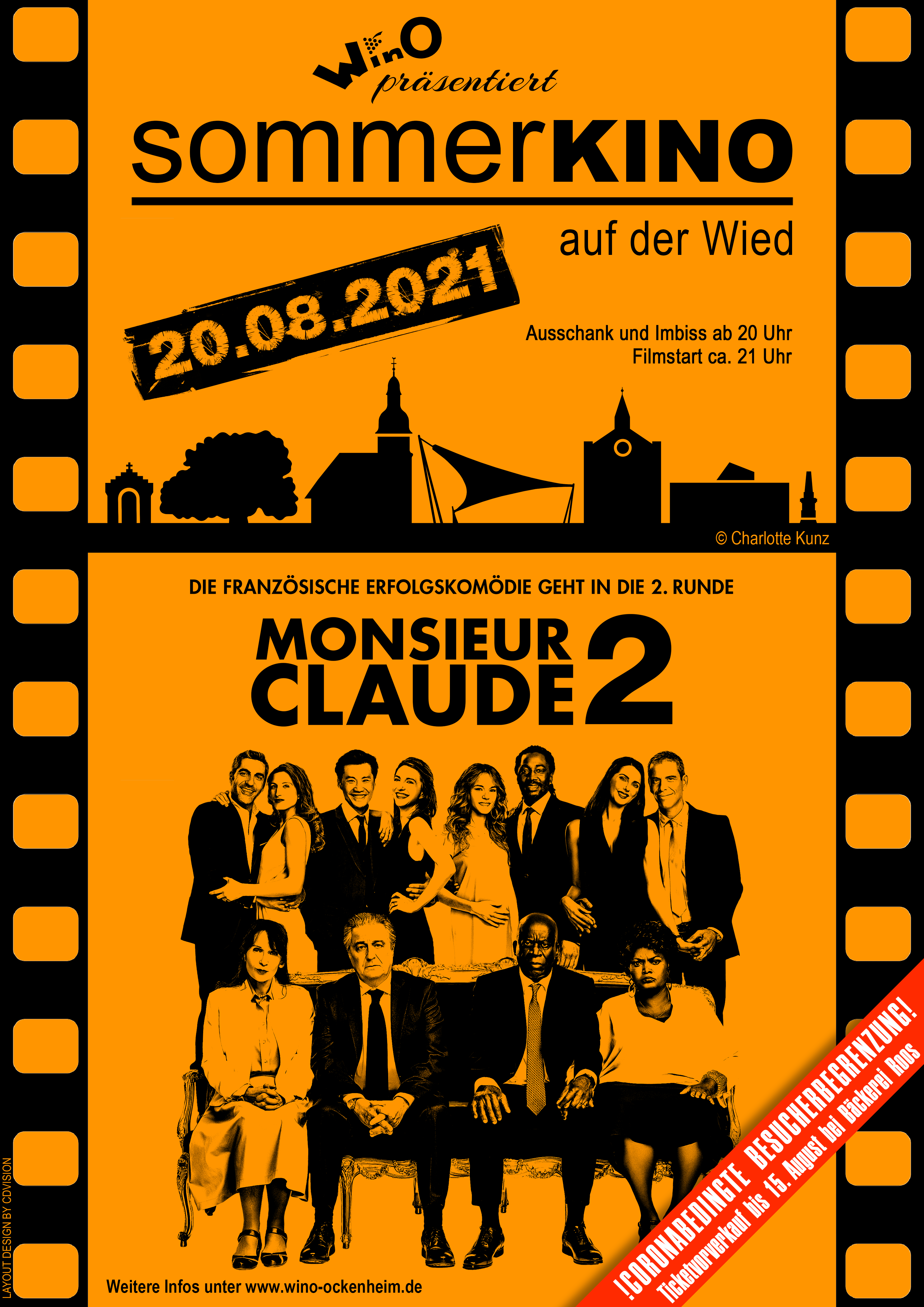 Bald ist es soweit: “Monsieur Claude 2” am Freitag, 20. August 2021 im WinO-Sommerkino auf der Wied – mit dabei: Weingut Schäfer-Zimmermann und Gasthaus am Bahnhof