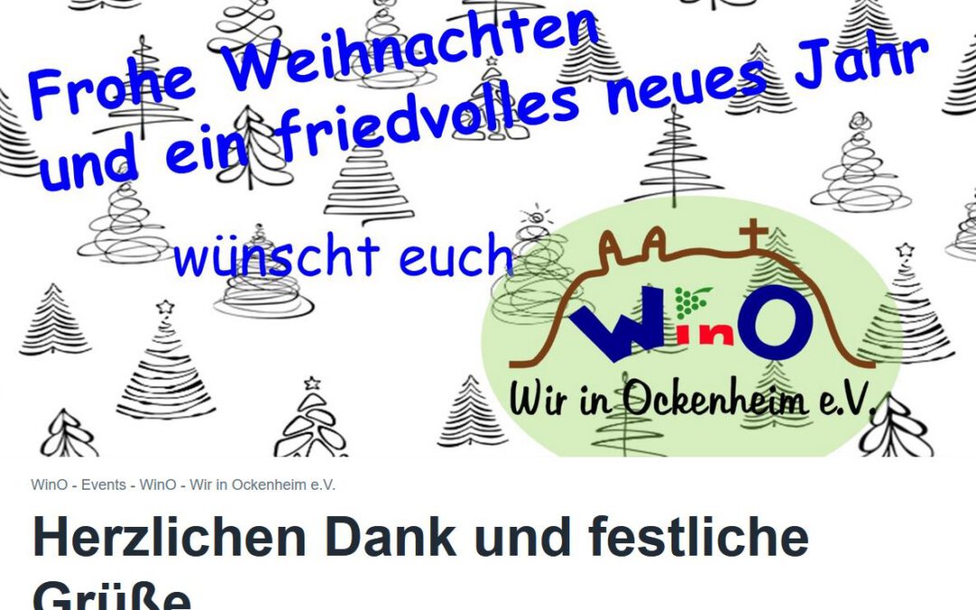 Unsere Weihnachts- und Neujahrswünsche!